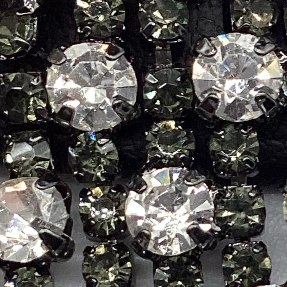 2113. Diamond Chandelier Earrings 3.5” EUC